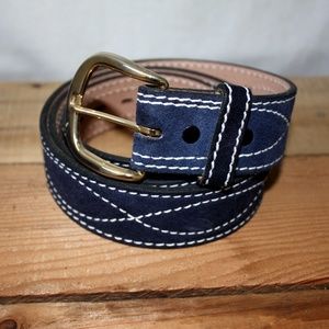 Blue Suede Belt